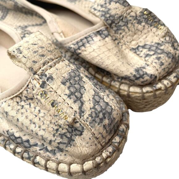 Cole Haan Cloudfeel Roccia Grand OS Faux Snakeskin Leather Espadrille(8B) - Picture 9 of 12